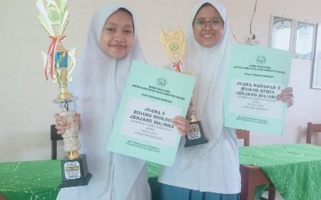 MA Darussa’adah raih dua gelar di ajang Kompetisi Sains Madrasah (KSM)  Tingkat Satuan Kabupaten