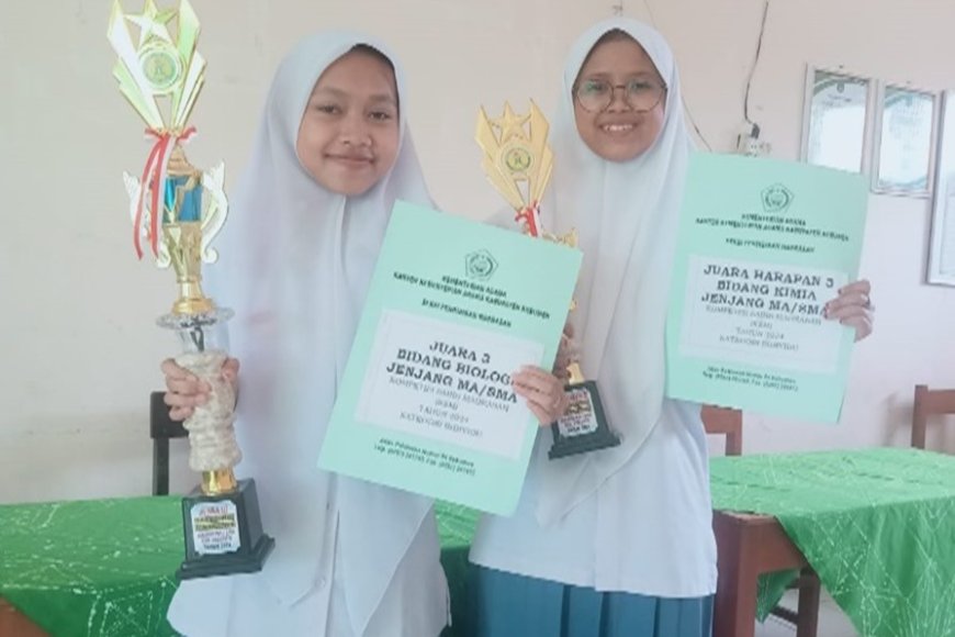 MA Darussa’adah raih dua gelar di ajang Kompetisi Sains Madrasah (KSM)  Tingkat Satuan Kabupaten