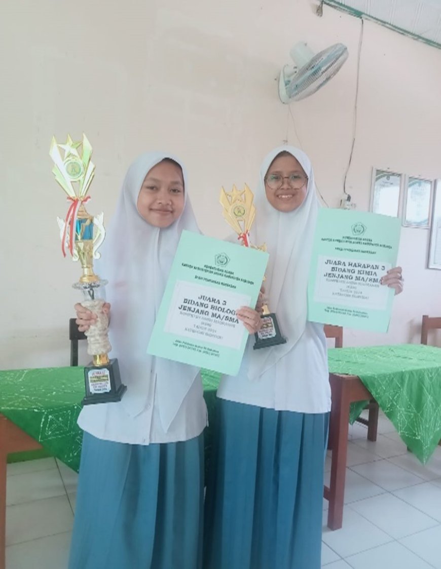 MA Darussa’adah raih dua gelar di ajang Kompetisi Sains Madrasah (KSM)  Tingkat Satuan Kabupaten