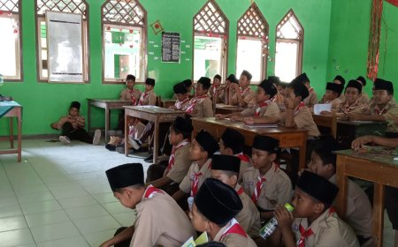 Ekstrakurikuler Pramuka MTs Darussa'adah kembali dilaksanakan