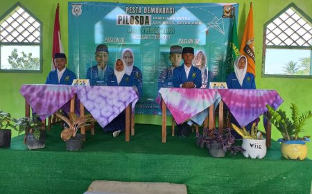 Berlangsung Meriah - Pemilihan Ketua dan Wakil Ketua OSIS MTs Darussa’adah Masa Bakti 2025-2026